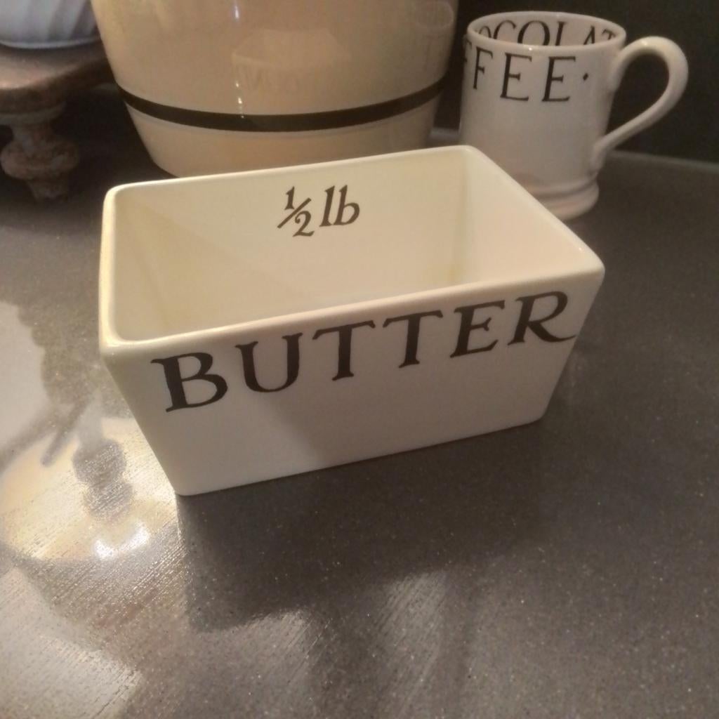 Emma Bridgewater Black Toast onderkant botervloot, Ophalen of Verzenden, Aardewerk, Overige stijlen, Overige typen