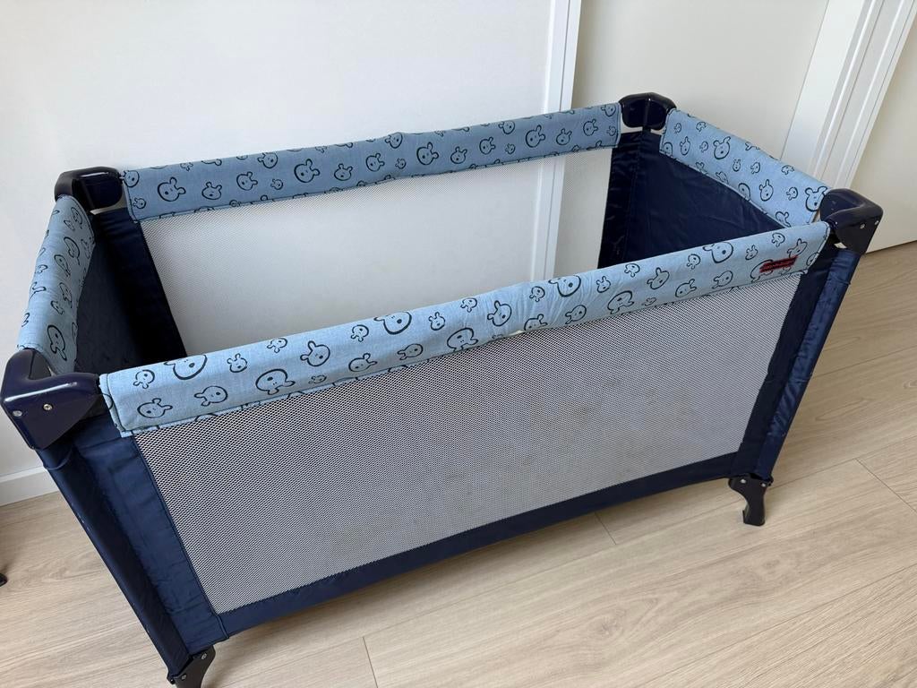 Baby K design Campingbedje met extra matras en deken, Ophalen, Gebruikt, Minder dan 140 cm, Matras