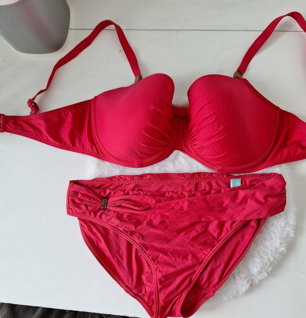 Prima Donna Swim Rode Bikini Set - Top 80E, Broekje 38, Ophalen of Verzenden, Bikini, Gedragen, Prima Donna