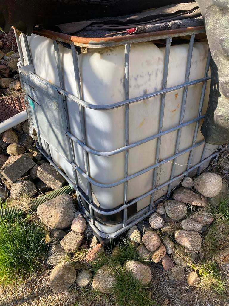 IBC Watertank 1000L - Ideaal voor regenwateropvang, Tuin en Terras, 150 liter of meer, Ophalen, Gebruikt, Kunststof