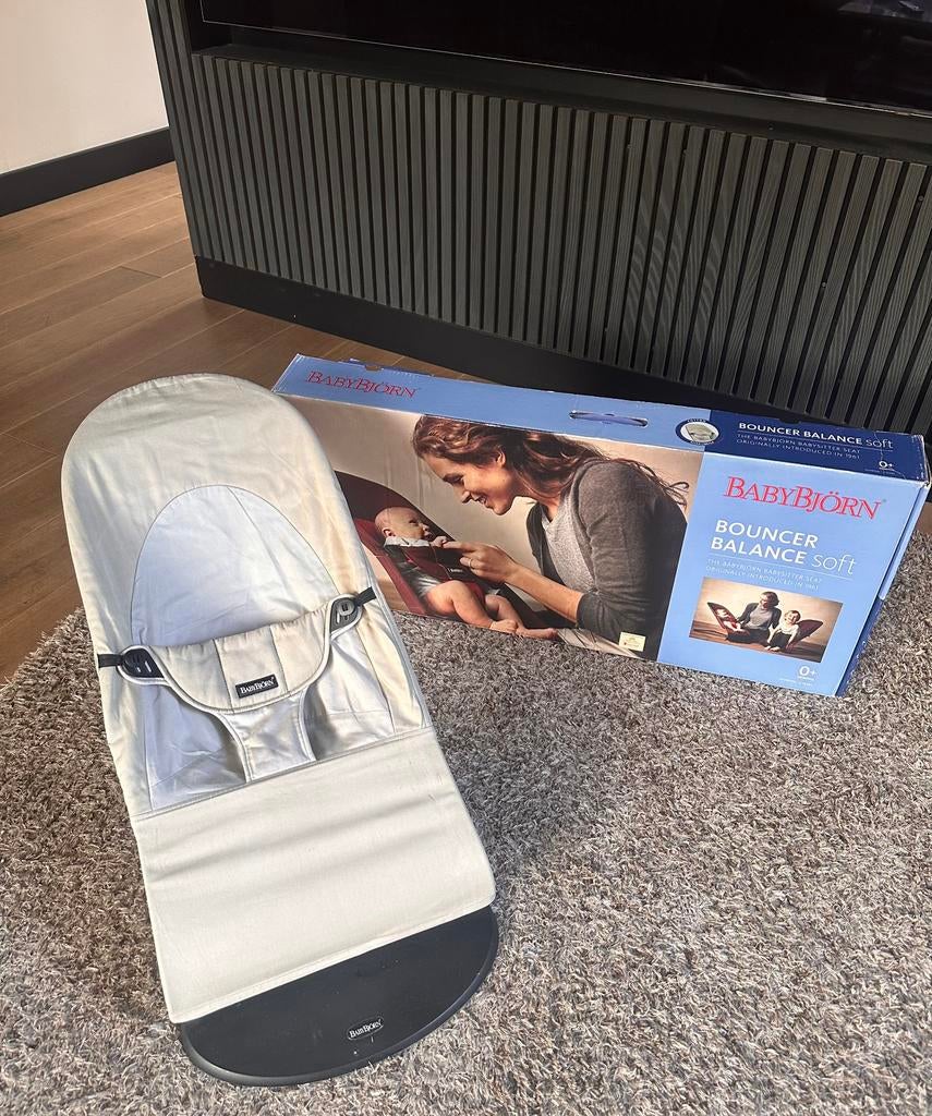 Baby Björn Bouncer balance soft, wipstoel, Kinderen en Baby's, Wipstoeltjes, Gebruikt, Verstelbaar, Wipstoel, Ophalen