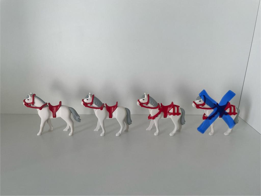 Playmobil dieren: paard van Sinterklaas, Kinderen en Baby's, Speelgoed | Playmobil, Ophalen of Verzenden, Gebruikt, Los playmobil