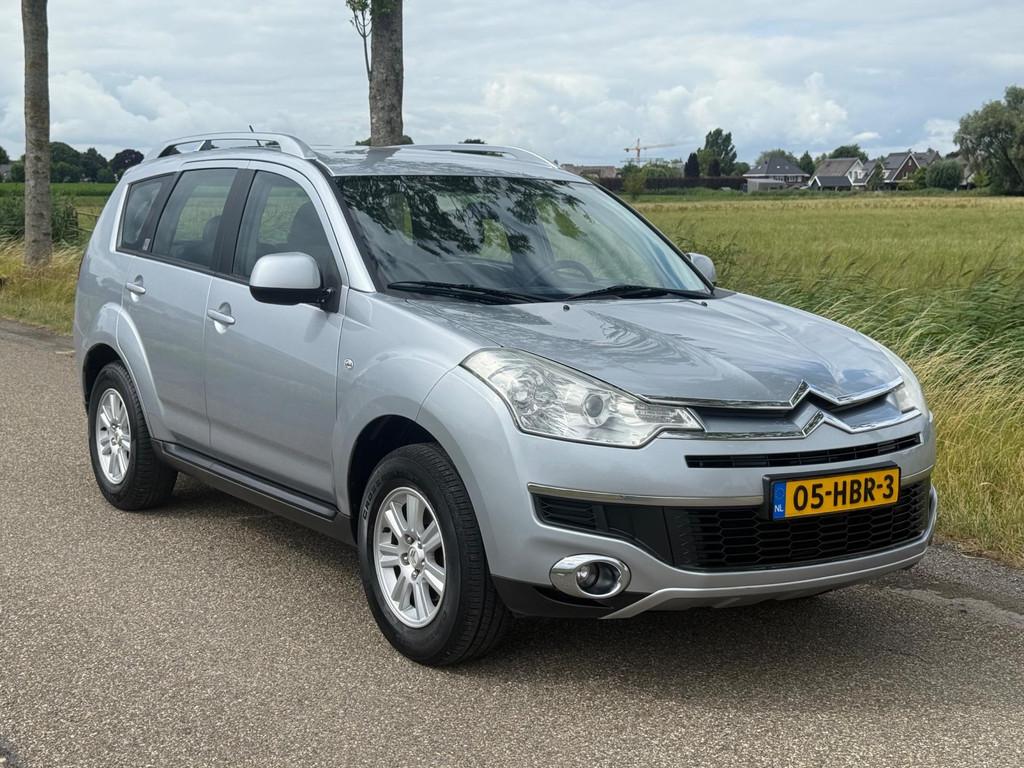 Citroen C-Crosser 2.4-16V Dynamique 7p. APK 08-2026 Airco, Auto's, Automaat, Zwart, 4 cilinders, Bedrijf
