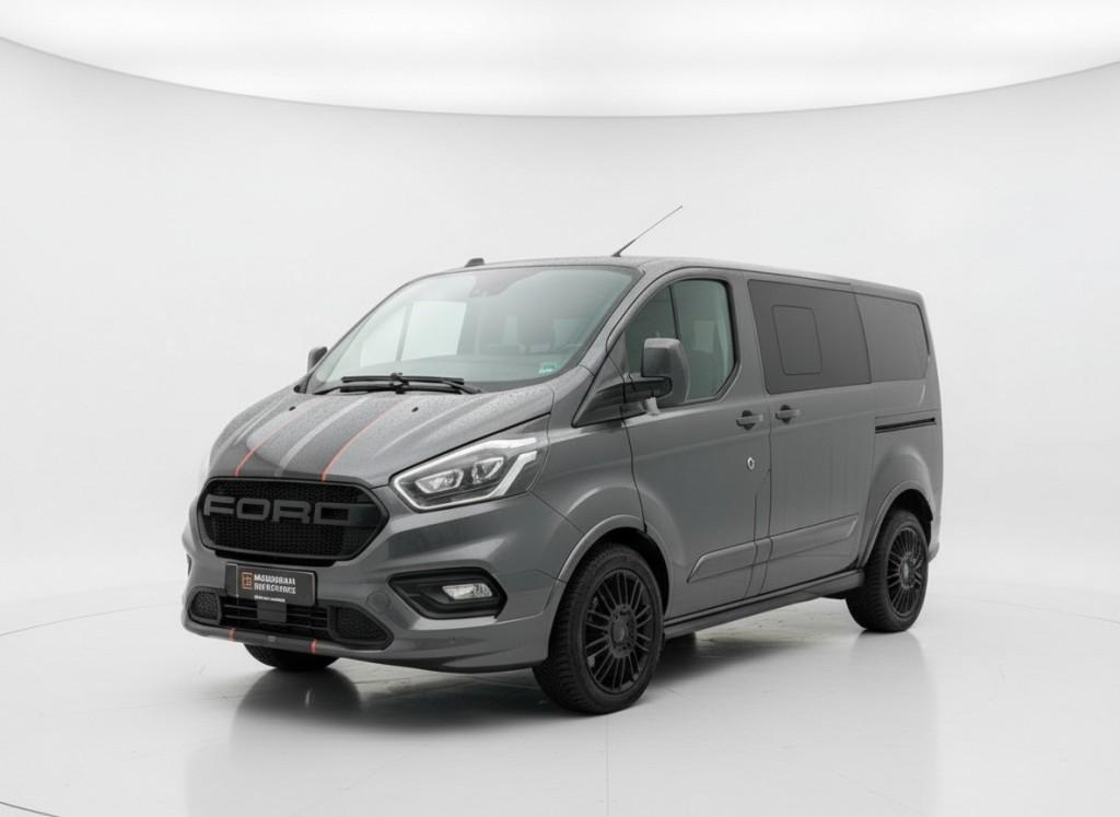 Ford TRANSIT CUSTOM 320 2.0 TDCI L1H1 Sport DC, Navi, Camera, 15 km/l, 4 cilinders, Zwart, Diesel