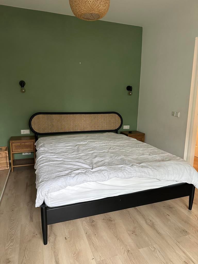 EMMA 160CM MATRAS EN MADE BEDFRAME - MATTRESS AND BED FRAME, Ophalen, Tweepersoons, Zo goed als nieuw, 160 cm