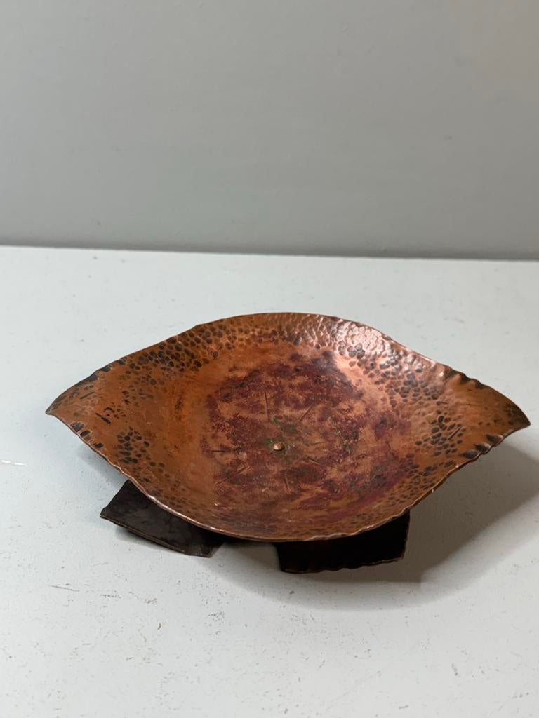 Vintage Koperen Asbak - Amsterdamse School Stijl, Ophalen, Koper