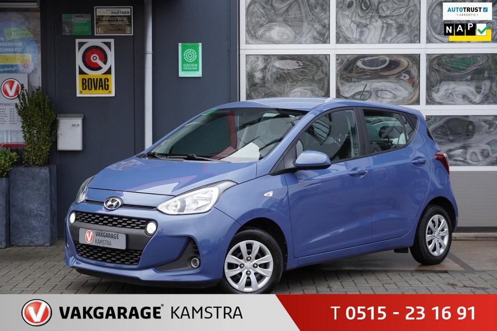 Hyundai I10 1.0i NAP Airco/Cruise/AndroidAuto+AppleCarplay, Voorwielaandrijving, Start-stop-systeem, Gebruikt, Origineel Nederlands
