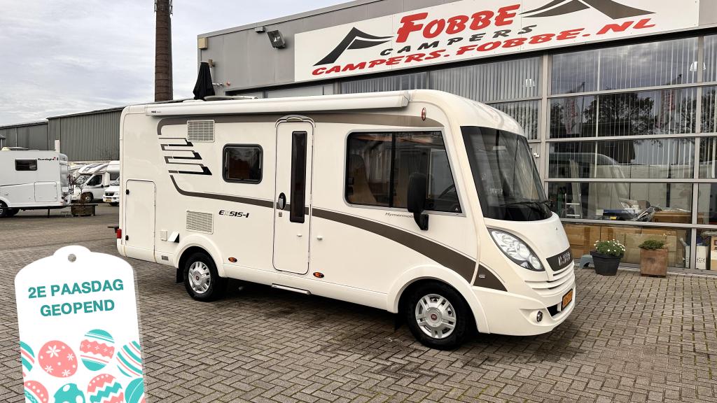 Automaat met Dwarsbed en Hefbed De Hymer Exsis I580 57dkm, Automaat, Ringverwarming, Fiat, Koelkast