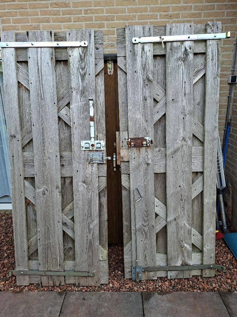 tuindeuren, Ophalen, Gebruikt, Hout, Tuinhek