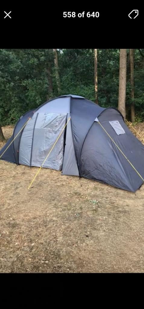4 persoons tent te koop inclusief camping spullen!, Caravans en Kamperen, Ophalen