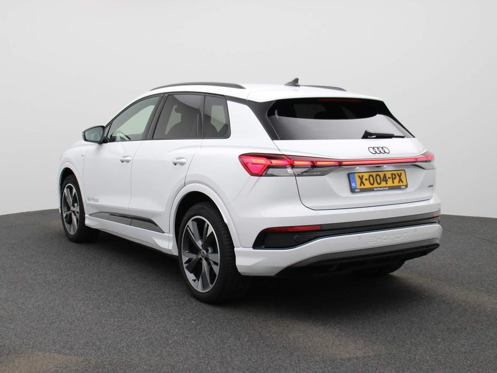 Audi Q4 e-tron 50 quattro S edition 77 kWh 299 PK | Navigati, Auto's, 12 maanden, 488 km, Zwart, 33 min