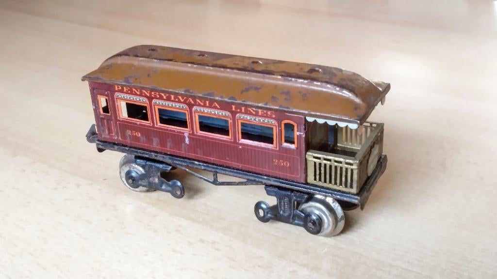 Antiek Bing spoor 0 rijtuig, Hobby en Vrije tijd, Modeltreinen | Overige schalen, Gebruikt, Gelijkstroom of Wisselstroom, Wagon