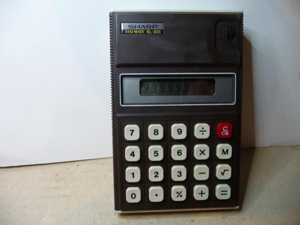 Sharp Elsimate rekenmachine Type: E-203, Verzenden mogelijk, Diversen, Rekenmachines, Ophalen, Gebruikt