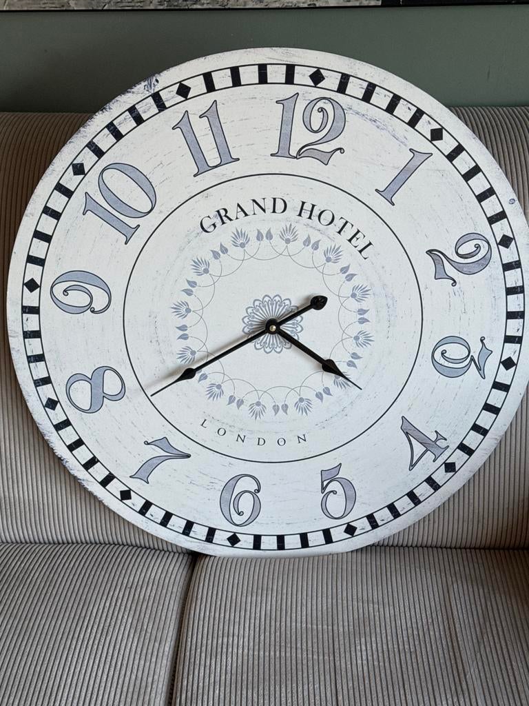 Wandklok Grand Hotel London, Ophalen of Verzenden, Gebruikt, Analoog, Wandklok