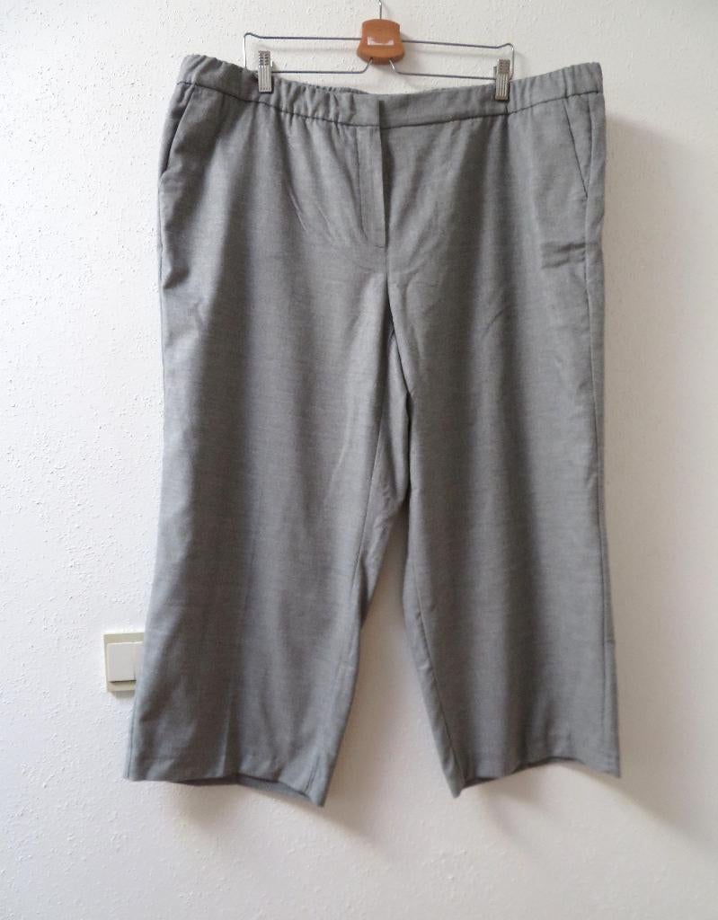 N30 SAMOON by GERRY WEBER broek wijde pijpen grijs 52 K, Kleding | Dames, Nieuw, Ophalen of Verzenden, Grijs, Gerry weber