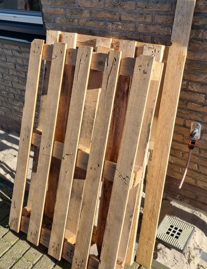 Pallets kapot (2x), Ophalen, Gebruikt, Pallet, Minder dan 200 cm