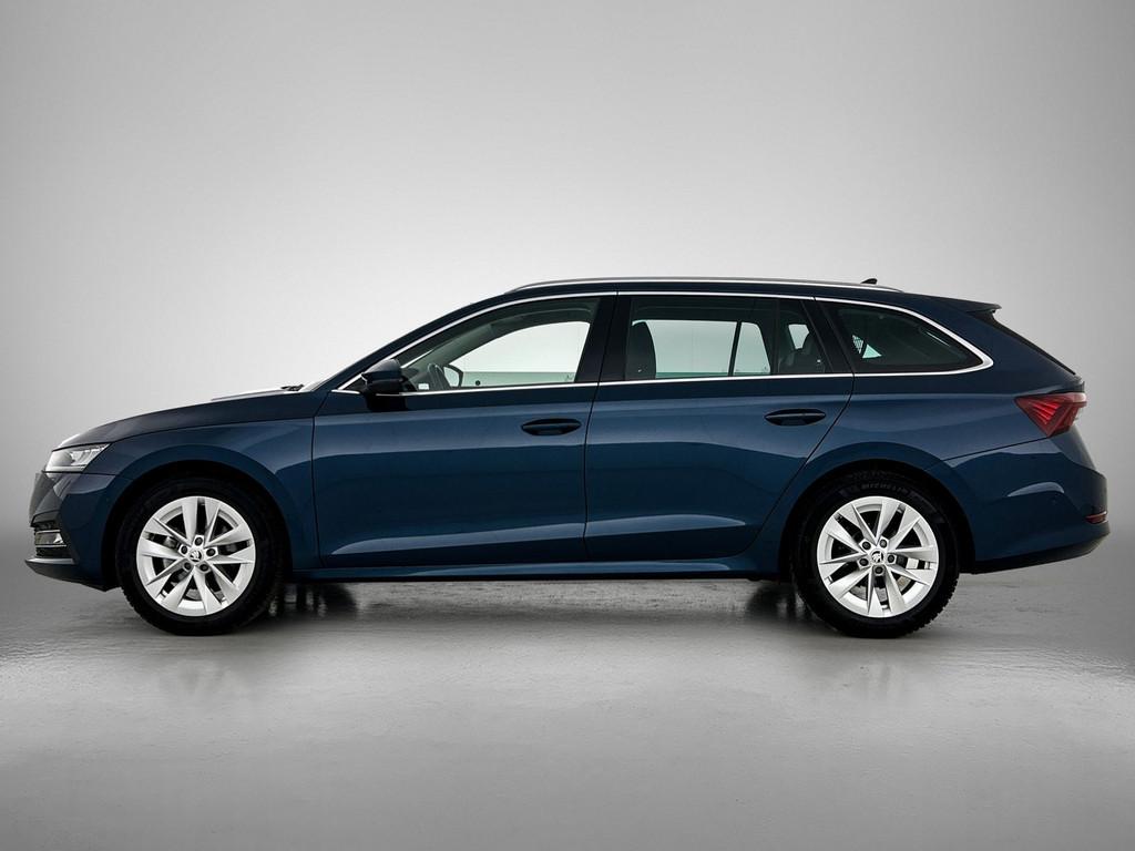Skoda Octavia Combi 1.0 e-TSI Business Edition Plus | Trekha, Automaat, Adaptive Cruise Control, Gebruikt, Blauw