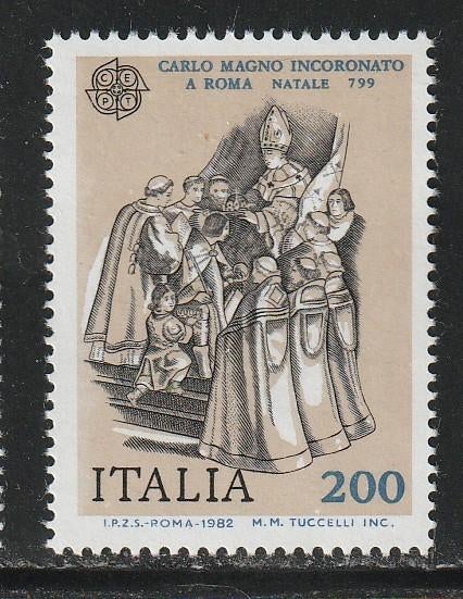 Verenigd Europa 1982 - Italië - Karel de Grote, Ophalen of Verzenden, Postfris, Overige thema's