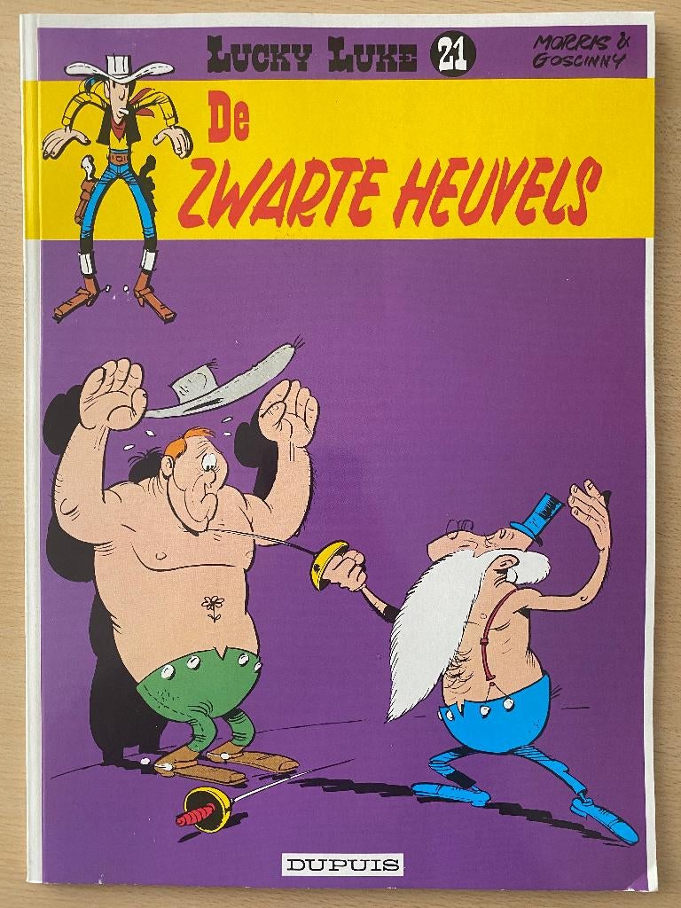 Lucky Luke - De Zwarte Heuvels, Eén stripboek, Ophalen of Verzenden, Zo goed als nieuw, Morris & Goscinny