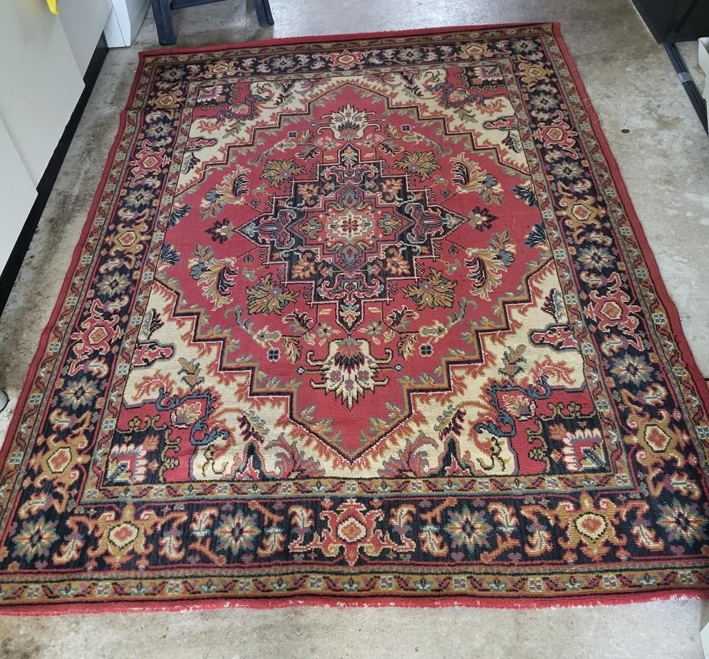 Vintage Handgeknoopt Oosters Tapijt 170x233 cm, Huis en Inrichting, Stoffering | Tapijten en Kleden, Overige kleuren, 150 tot 200 cm