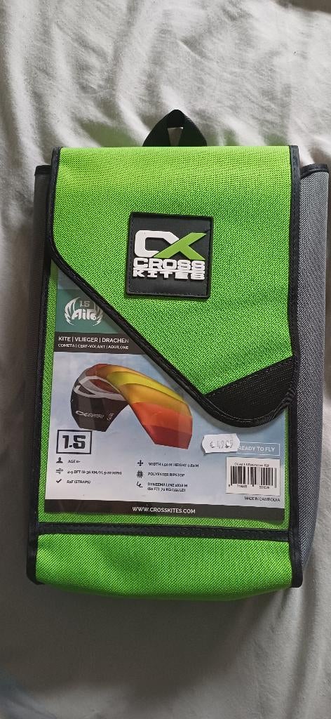 Kite of vlieger van CrossKites nieuw in zak, 1,5, Twintip, Ophalen of Verzenden, Nieuw, Kite