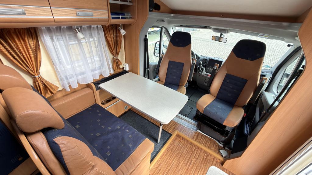 Enkele bedden Dethleffs Advantage T6611 Uit 2008 160PK 75dkm, Ringverwarming, Fiat, Bedrijf, Tot en met 3