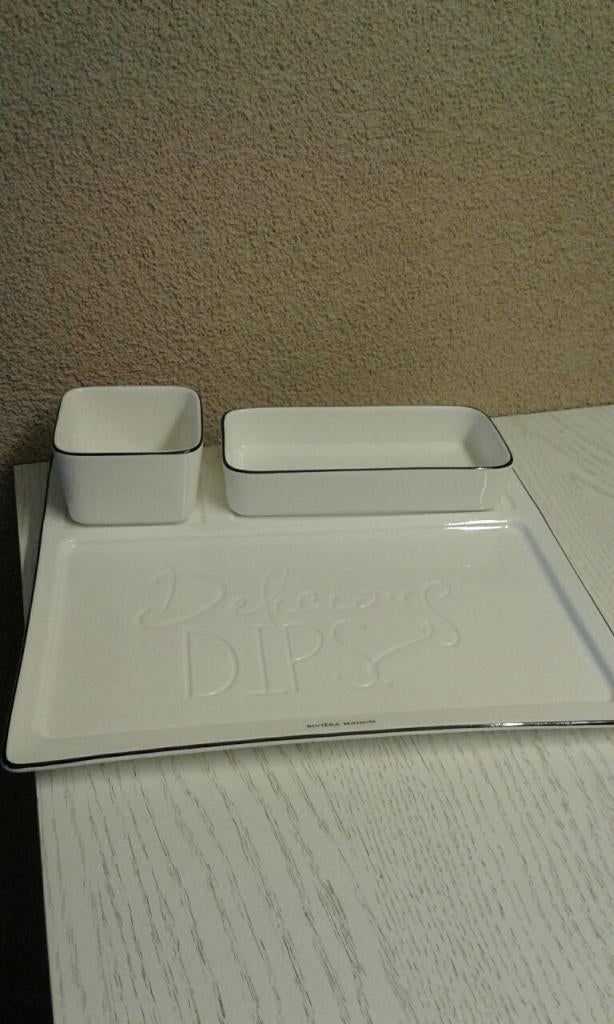 Riviera Maison Delicious Dip Plate/ Bord  serveerschaal, Ophalen of Verzenden, Nieuw
