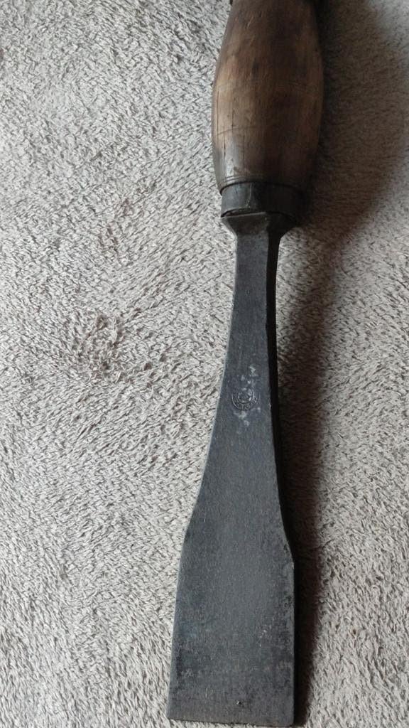 Antieke Goldenberg molenbeitel, hakbeitel, beitel - 75mm, Antiek en Kunst, Antiek | Gereedschap en Instrumenten, Ophalen of Verzenden