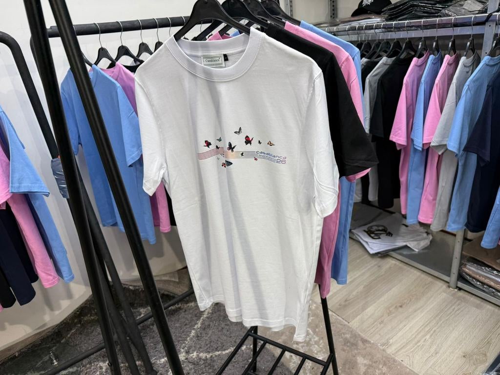 Casablanca T-shirt met vlinderprint, Casablanca, Wit, Nieuw, Overige maten