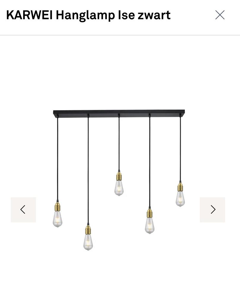 Hanglamp Ilse Karwei incl. 5 ledlampen dimbaar, Ophalen, Gebruikt, 75 cm of meer