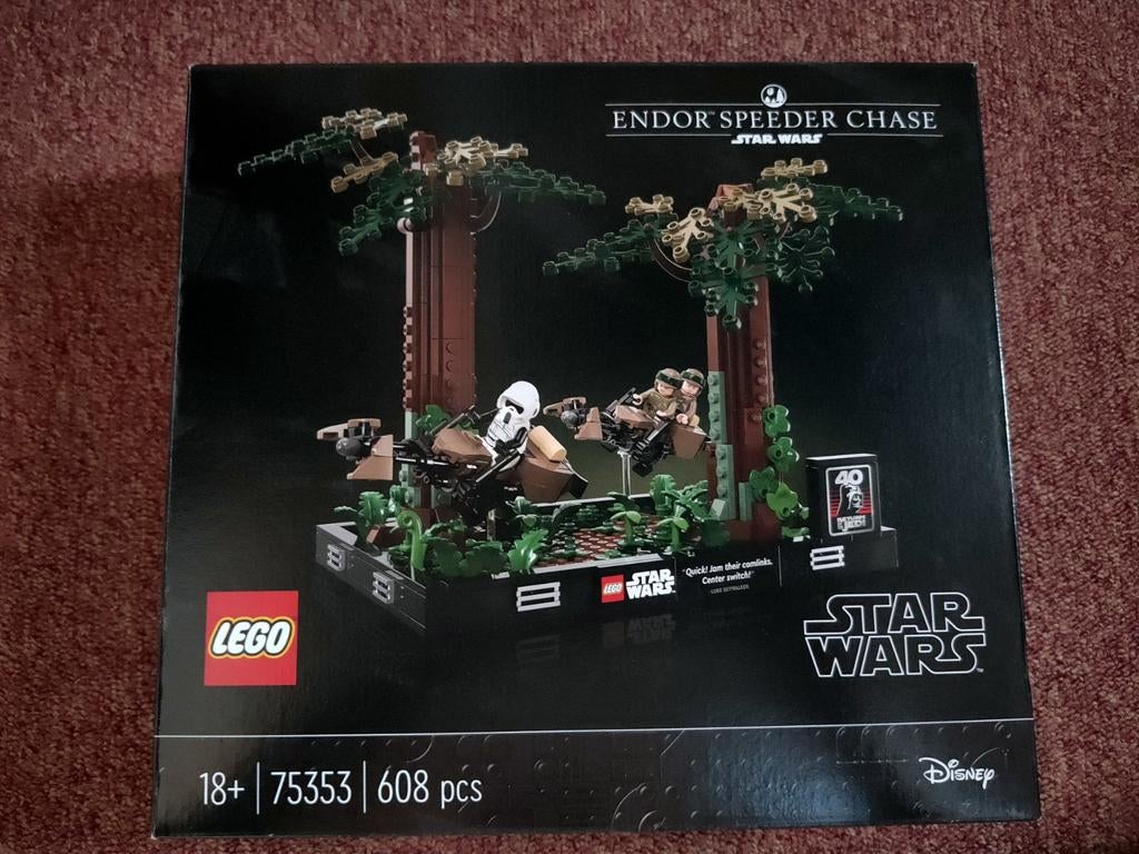 Lego Star Wars 75353 Endor Speeder Chase Diorama, Ophalen of Verzenden, Nieuw, Complete set, Lego