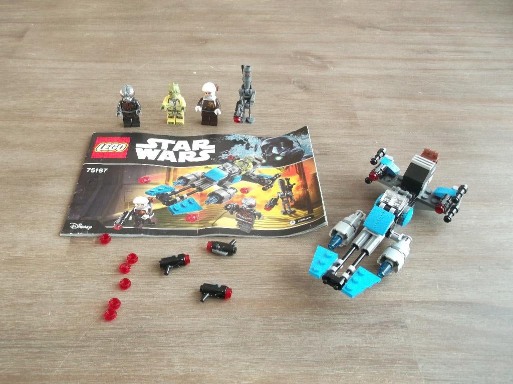 lego star wars 75167 bounty hunter speeder bike battle pack, Ophalen of Verzenden, Gebruikt, Complete set, Lego