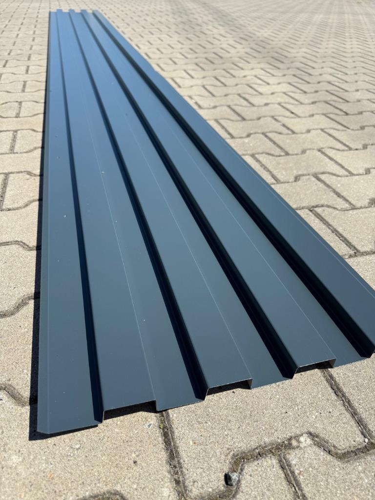 Blokprofielplaten Damwandplaten Wandplaten Antraciet HPS, Doe-het-zelf en Verbouw, Platen en Panelen, Ophalen, Nieuw, Overige materialen