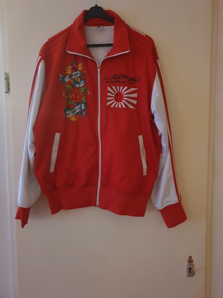 Ed Hardy, Ophalen of Verzenden, Zo goed als nieuw, Blauw, Trui of Vest