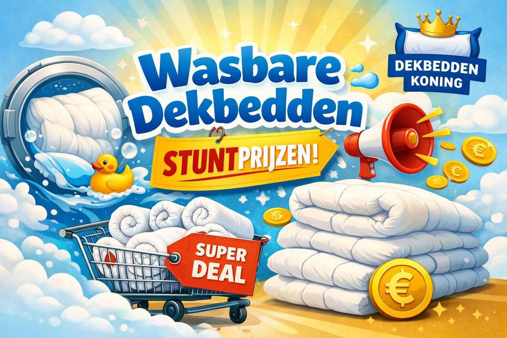 Uitwasbare dekbedden alle maten en soorten van bekende merke, Diversen, Rommelmarktspullen, Ophalen of Verzenden, Nieuw