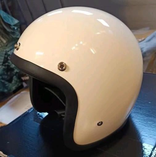 Half Geld: Witte Jethelm XL met snelsluiting, Motoren, Kleding | Motorhelmen, Onbekend, Ophalen of Verzenden, Onbekend, Onbekend