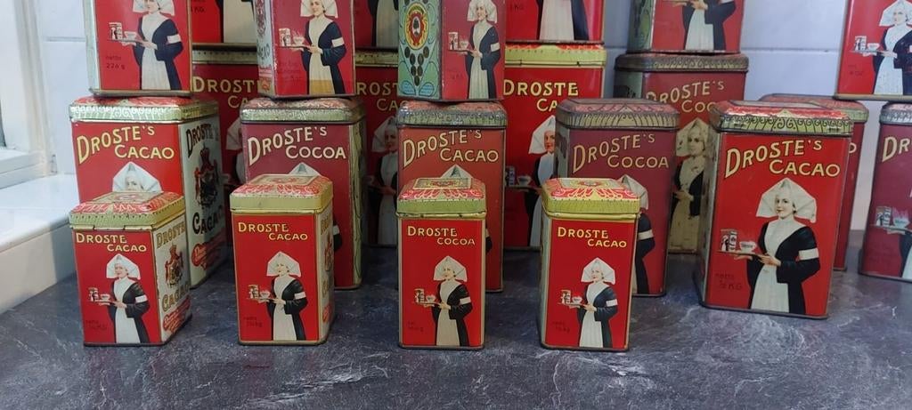 Droste  blikken,  23 stuks ., Ophalen of Verzenden, Zo goed als nieuw, Overige, Droste