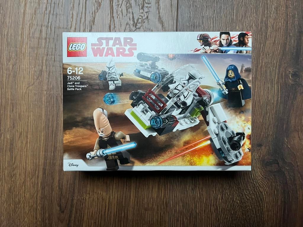 Lego Star Wars 75206 Sealed Jedi and clonetrooper battlepack, Ophalen of Verzenden, Nieuw, Complete set, Lego