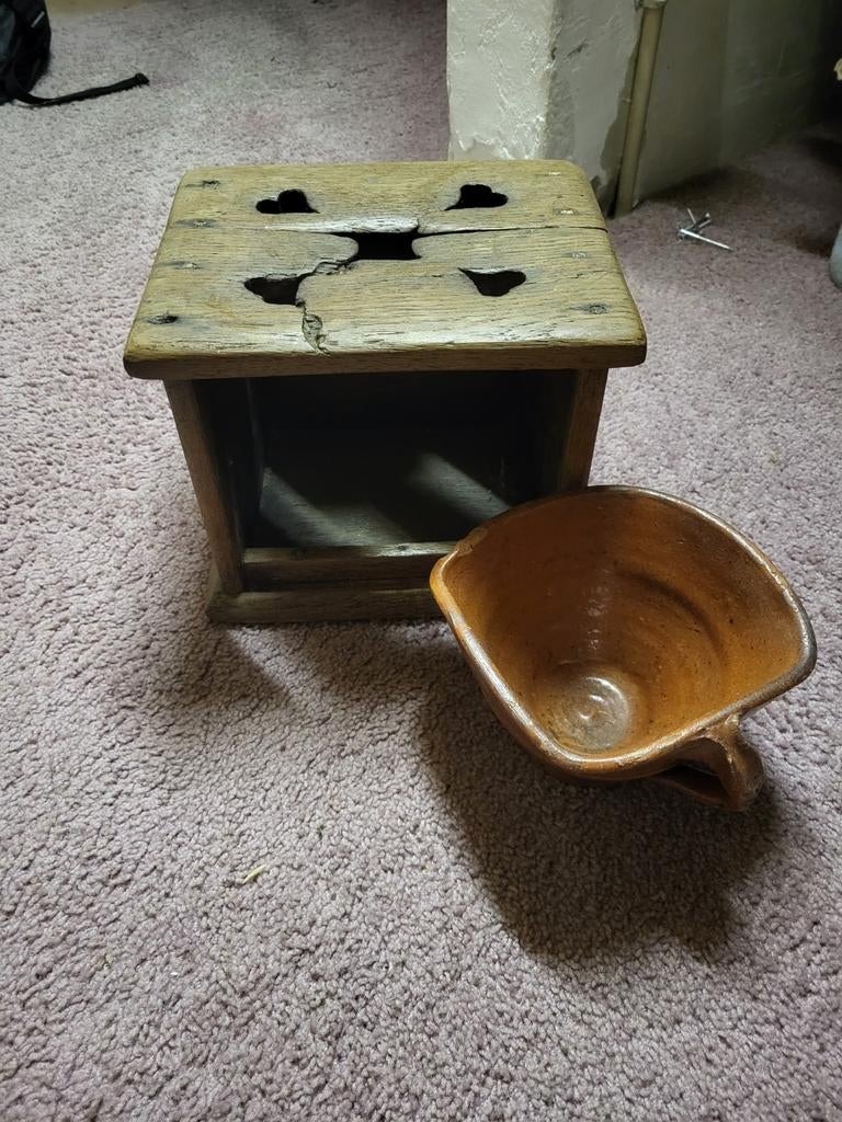 Antieke stoof met test..., Antiek en Kunst, Ophalen of Verzenden