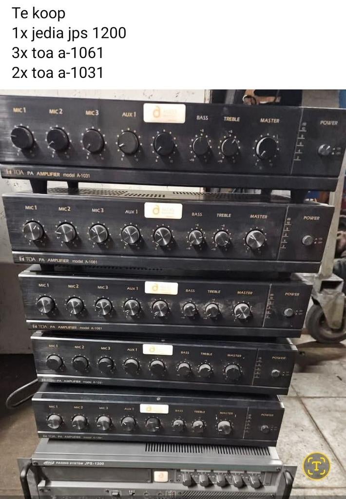 Diverse toa versterkers, Ophalen of Verzenden, Audio