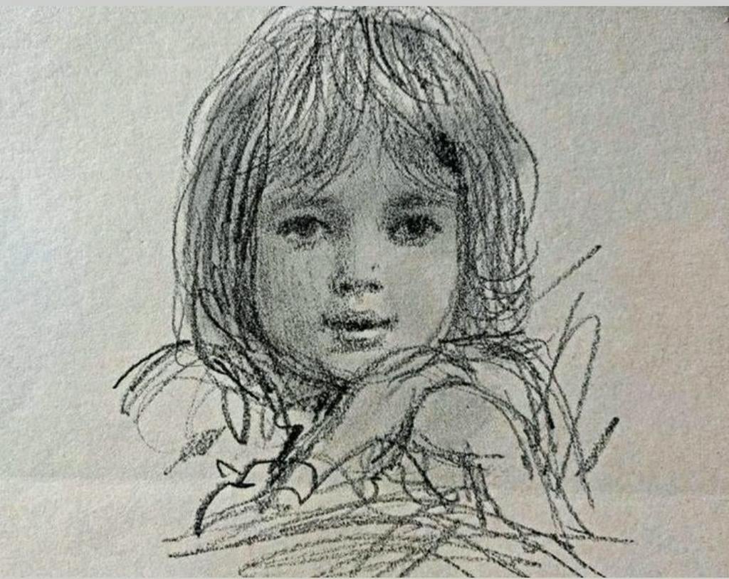 Otto Dicke ... kalender  ... kinderportretjes ..., Antiek en Kunst, Kunst | Tekeningen en Foto's, Ophalen of Verzenden