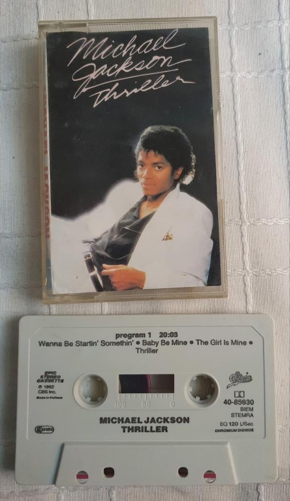 Cassettebandje Michael Jackson - Thriller, Cd's en Dvd's, Cassettebandjes, Verzenden, Pop, 1 bandje, Voorbespeeld