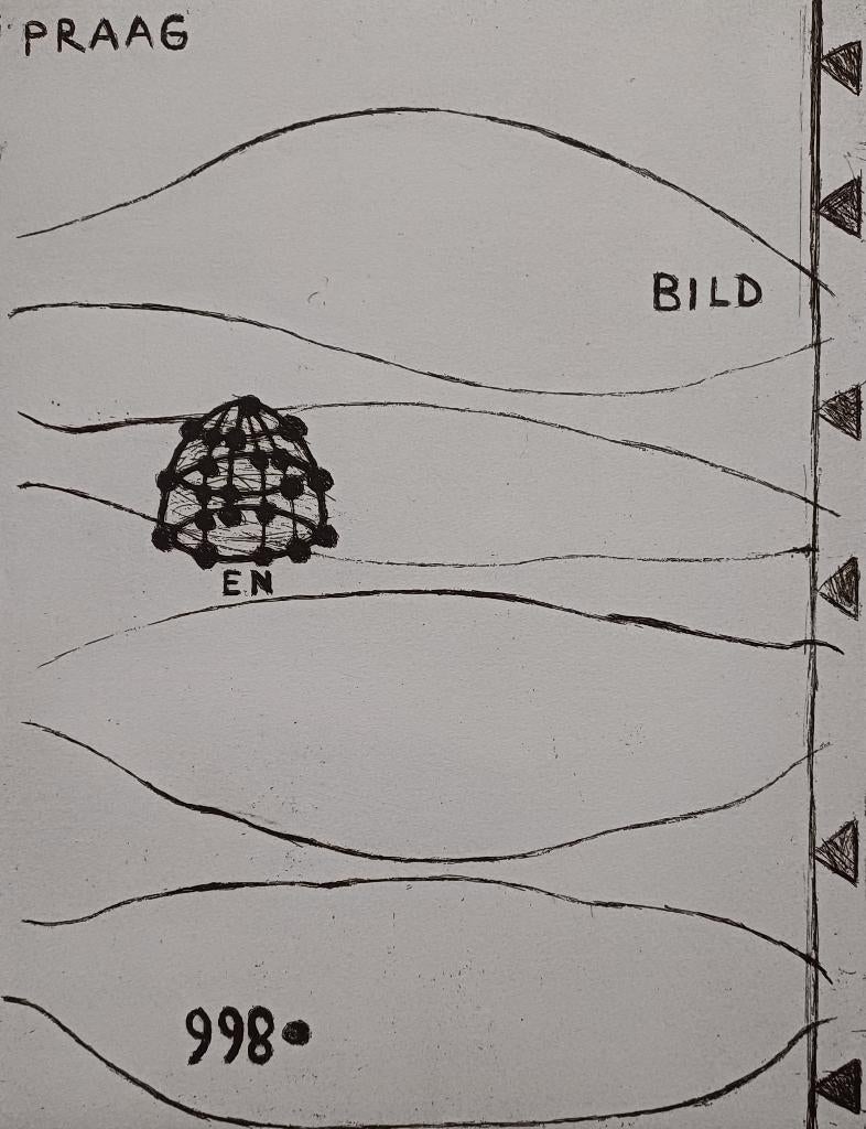 Reinier Lucassen – Praag Bild 998 - gesigneerde ets, Antiek en Kunst, Ophalen of Verzenden