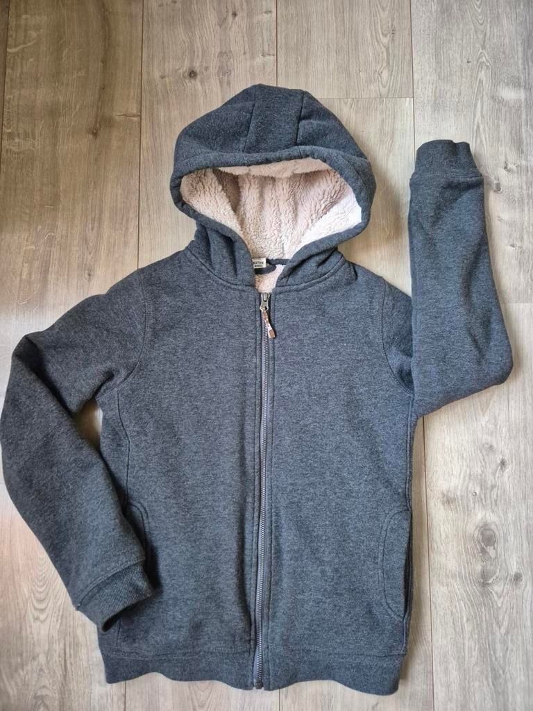 Hema Borgvest Teddy Gevoerd - Maat 146/152, Kinderen en Baby's, Kinderkleding | Maat 146, Trui of Vest, Ophalen of Verzenden, Zo goed als nieuw