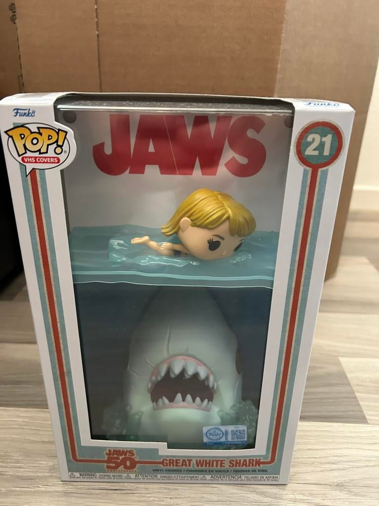 Funko pop! Jaws Poster Cover #21 Great white Shark, Ophalen of Verzenden, Zo goed als nieuw