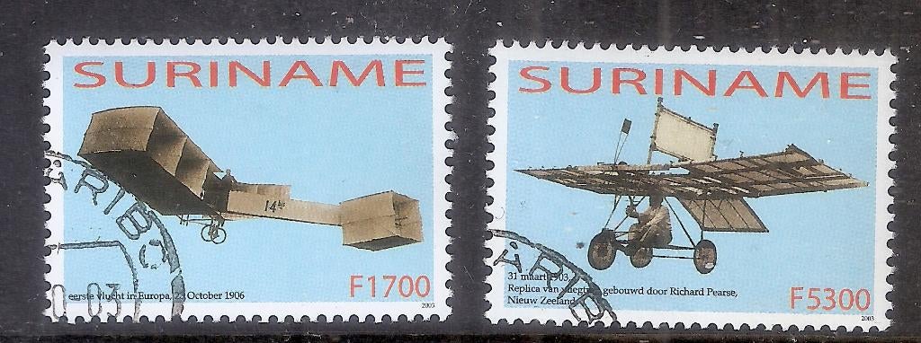 Suriname Rep.Nr 1224/1225 Gestempeld., Ophalen of Verzenden, Gestempeld