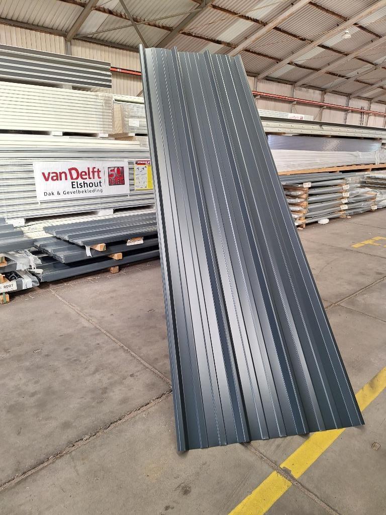 Dakplaat, dakplaten, damwand, dakpaneel antraciet, Ophalen, Zo goed als nieuw, Overige materialen, Minder dan 20 mm