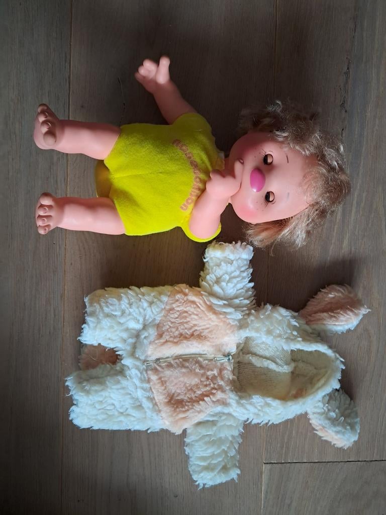 Rosebonbon Fiba pop vintage Italië jaren 70, Verzamelen, Poppen, Ophalen of Verzenden, Zo goed als nieuw, Babypop