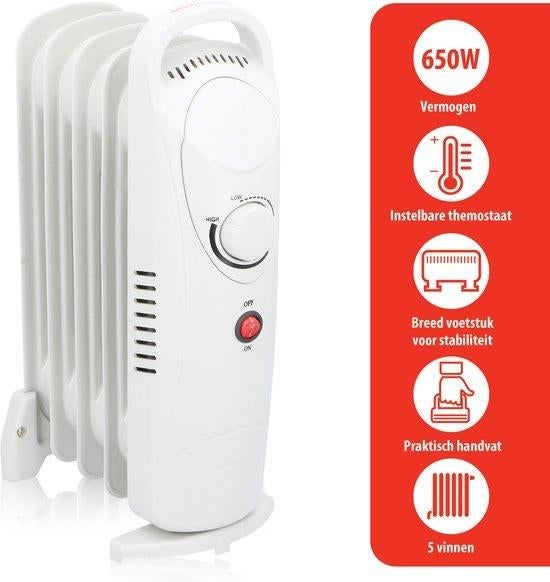 alpina Olieradiator YL-B12-5A, 30 tot 80 cm, 500 tot 800 watt, Alpina, Radiator