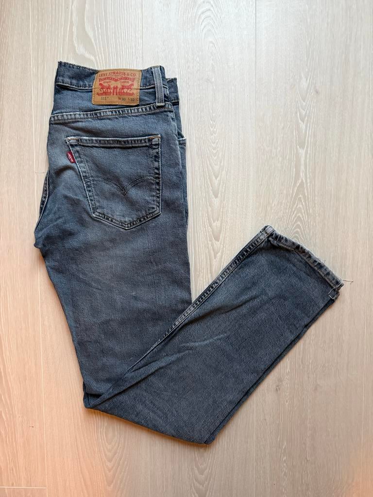 Levi's 511 spijkerbroek grijs W30L32, ., W32 (confectie 46) of kleiner, Ophalen of Verzenden, .